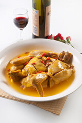 Homemade Peking Chicken with Chinese Wolfberry