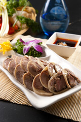 Spiced beef shank slices