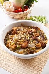 Braised pork, cabbage, tofu and vermicelli stew