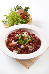 Scallion-flavored shrimps