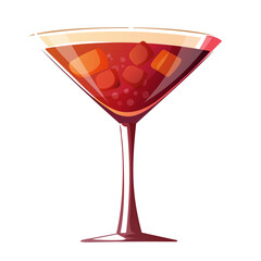 Retro Manhattan Cocktail