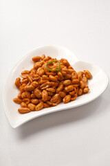 Fragrant mashed potatoes and radish