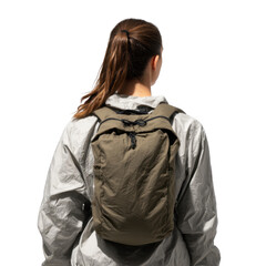 Back View of Woman with Backpack