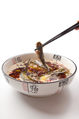 Boiled Spicy Dinga Fish with Pepper and Spicy Sauce