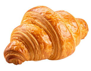 Fototapeta premium Classic French Croissant – Flaky and Fresh, isolated on transparent background
