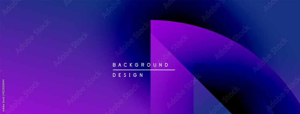 Aufkleber Abstract purple gradient background. Modern design features geometric shapes, text reads background design. Smooth color transitions create visual interest.