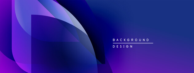 Abstract gradient design. Purple, blue hues blend smoothly. Modern aesthetic, suitable for digital backgrounds, presentations. Minimal text present.