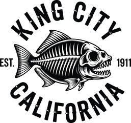 Underwater animal vector illustration of a fish design