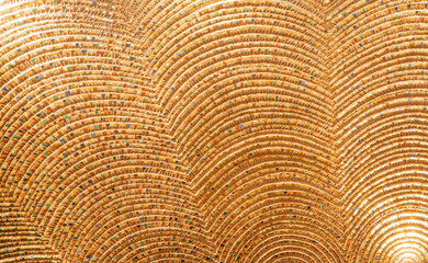 Fototapeta premium Golden rough expensive surface made of expensive natural materials