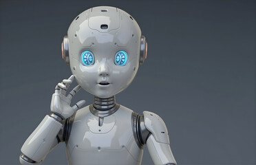 Naklejka premium Smart Robot Image Display