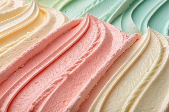 Pastel cream texture with soft vertical stripes &ndash; colorful smeared background for design
