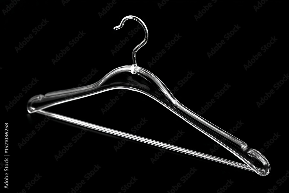 Poster clear acrylic hanger resting on a black surface showcasing its sleek design and functionality for st