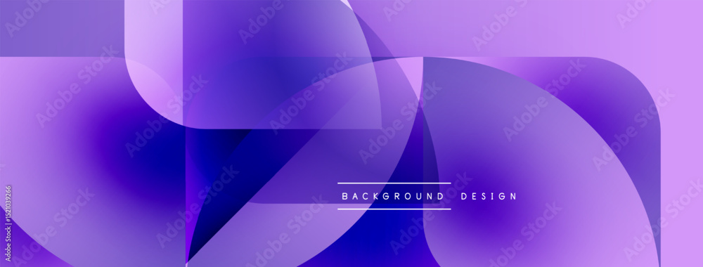Aufkleber Abstract purple design. Fluid shapes overlap, creating dynamic visual texture. Modern background for digital projects.