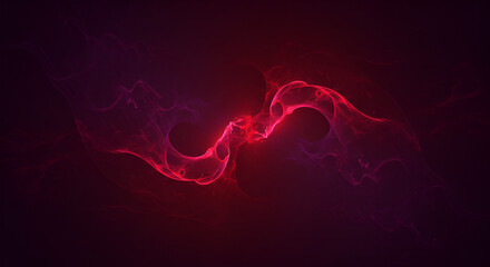 mesmerizing swirl of vibrant red and purple light creates an abstract, cosmic vortex against a deep, dark backdrop.