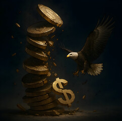 Eagle Faces the Fall of the Dollar