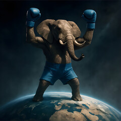 Dominant Republican Symbol: Elephant Raises Gloves