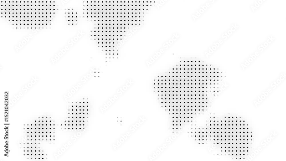 Poster animated abstract technology black background random dots and grid 4k.animated abstract technology d