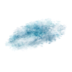 Wonderful delicate blue and white clouds. Hand made digital illustration, isolated object from a large set of cosmic elements. Cute items for kids for the design, decoration of clothes, room, interior