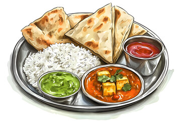 Paneer  in a snack bar