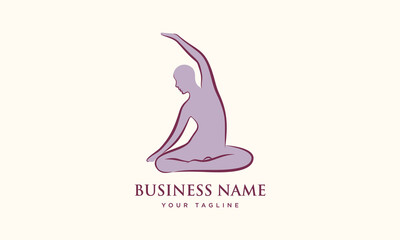 Yoga Pose Logo Design. (2)