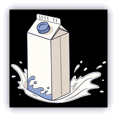 Abstract water splash blue and white background. Milk splash frame pattern. Yogurt or dairy cream wave border with drops