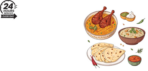 Chicken fries with wheat bread