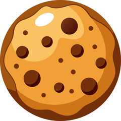 vector illustration of a Cookie  vector white background