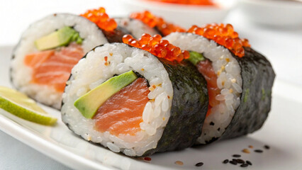 sushi with salmon