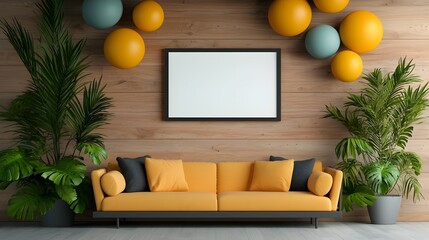 Bright and modern coworking space with natural elements