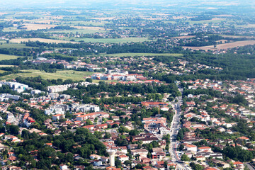 Survol en avion de Carcassonne et des Châteaux Cathares