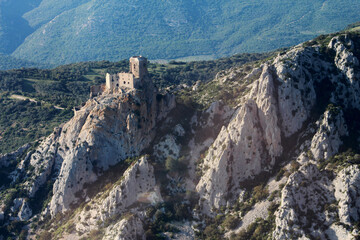 Survol en avion des Châteaux Cathares