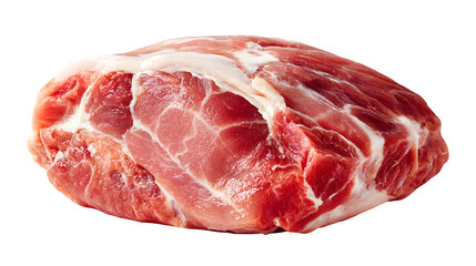 Obraz premium Raw pork shoulder cut, boneless, fresh and uncooked