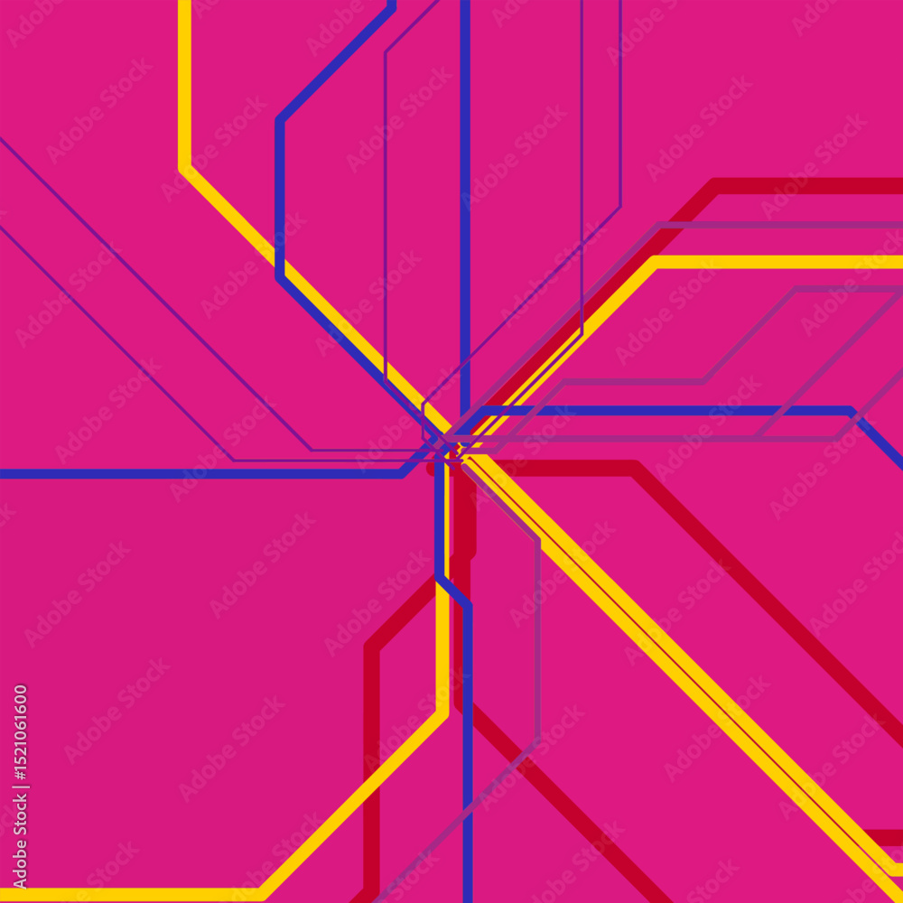 Poster multicolored lines on a bright background. abstract colorful geometric pattern of lines. abstract sc
