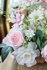 Beautiful of rose artificial flowers