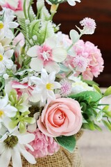 Beautiful of rose artificial flowers