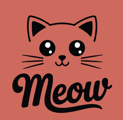 Cute Cat Lover T-Shirt Design