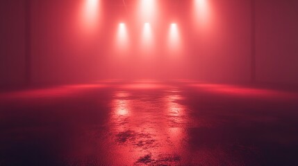 Dark Vibrant Banner Design with Red and Blue Grainy Abstract Background and Noise Texture for Header - Generative AI