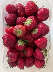 strawberries in a box