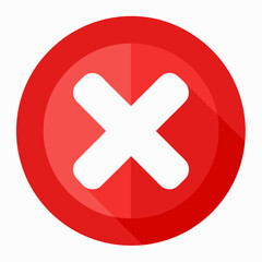 Obraz premium red cross icon