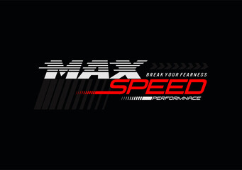 maximum speed racing  vector illustration
