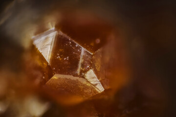 Garnet (andradite, hessanite) crystals. Sinyaya Rechka deposit, Far East, Russia. High...