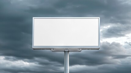 Fototapeta premium A city intersection billboard mockup presenting a real estate development ad with skyscraper outlines, blank zone for contact number, and bold headline region above