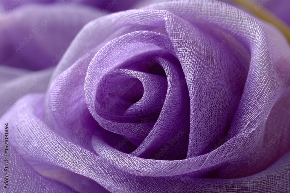 Poster delicate purple rose captured up close showing intricate petal details and soft textures in natural 