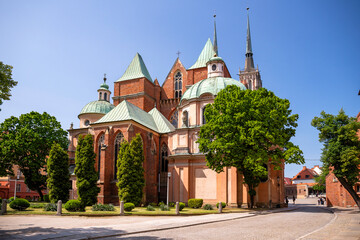 Obraz premium Cathedral of St. John the Baptist, Wroclaw, Poland.