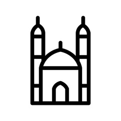 mosque line icon