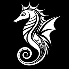 black and white tattoo