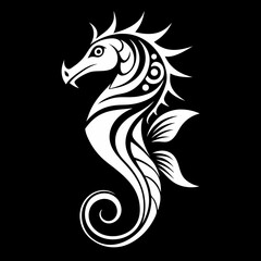 black silhouette of a horse