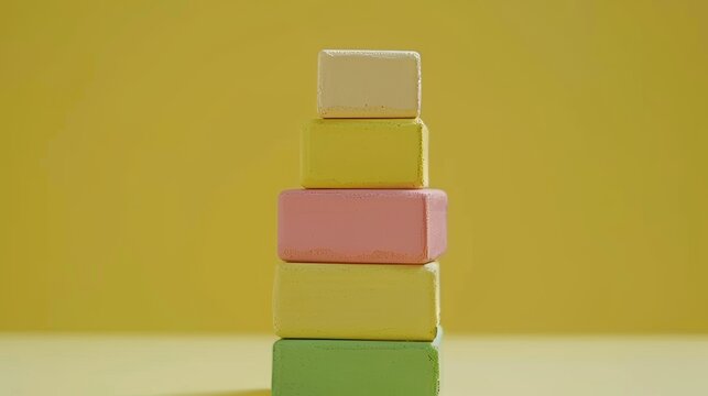 3d statistical graph representing key concepts in business finance analysis and trends