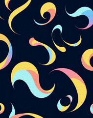 Obraz premium Musical theme. Oil painting. Pattern for printing on wall decorations.