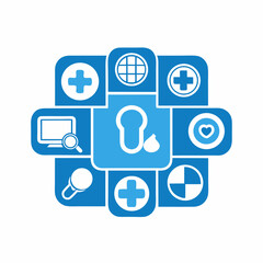 icon flat design media silhouette vector illustration